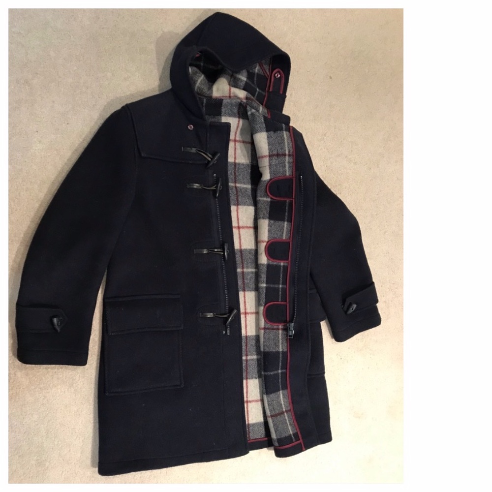 VINTAGE Duffel Coat // Navy Blue - L or XL